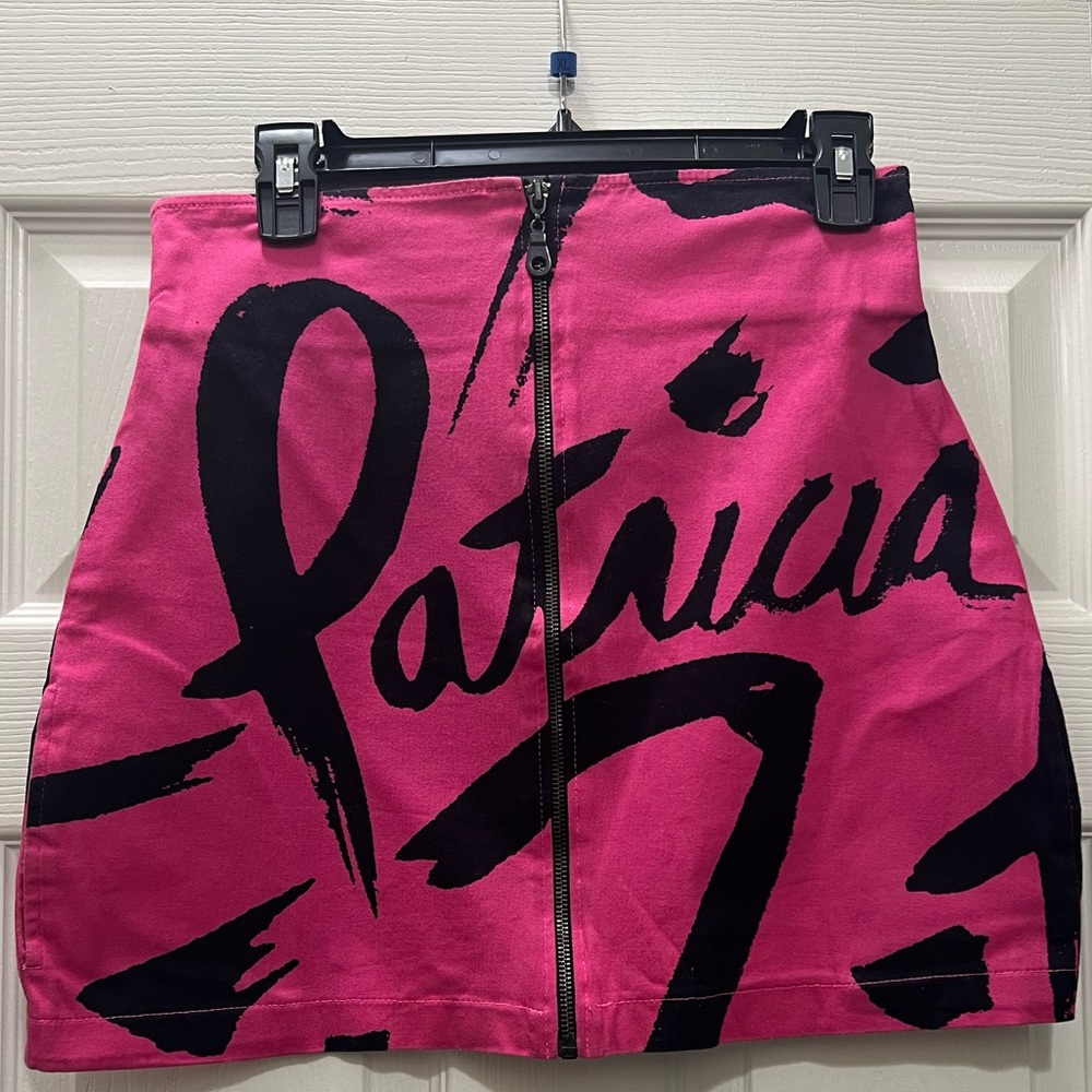 Vintage Patricia Field Tribute To Stephen Sprouse 2009 mini skirt w/ Pockets.